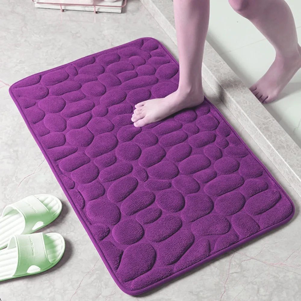 Tapete de banho absorvente durável – Lavável, antiderrapante – Ideal para banheiro, banheira e uso doméstico