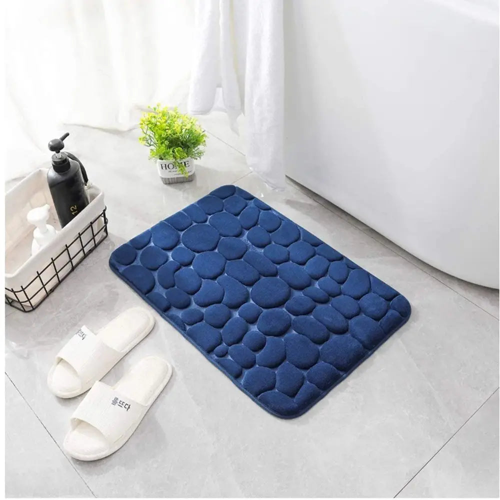 Tapete de banho absorvente durável – Lavável, antiderrapante – Ideal para banheiro, banheira e uso doméstico