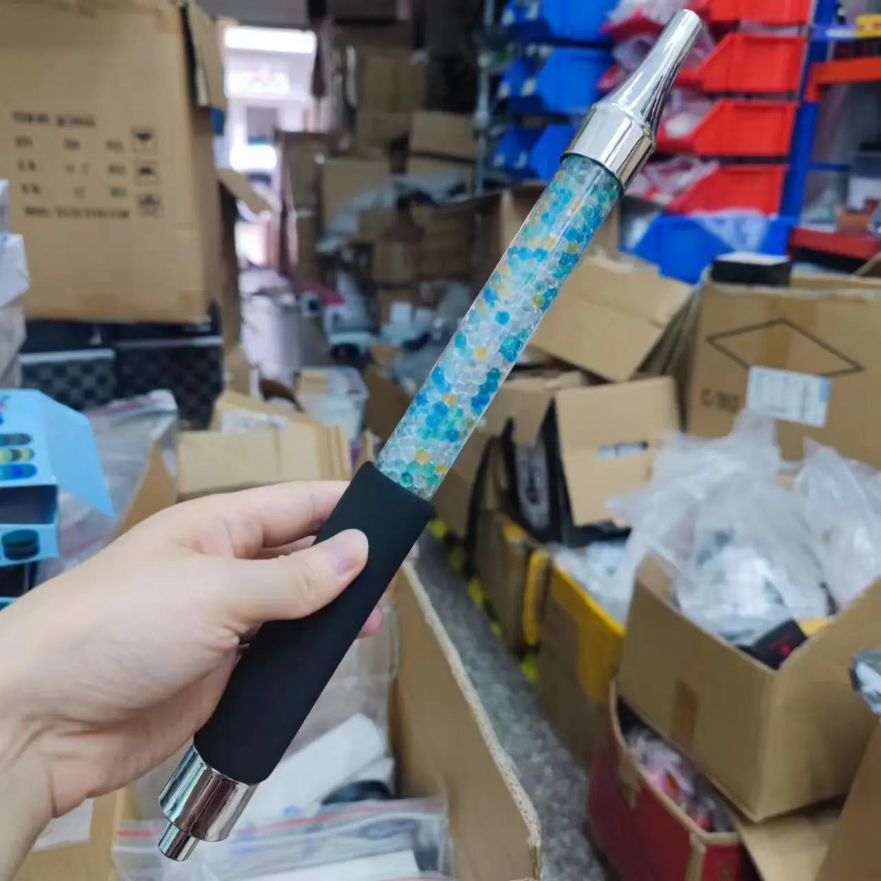 Bocal de narguilé 370mm – Acessório de narguilé com tubo de gel e mangueira com cabo