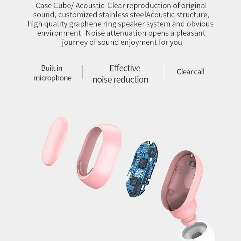 E7s tws fones de ouvido sem fio bluetooth controle esporte fone à prova dwaterproof água microfone música trabalho em todos os smartphones