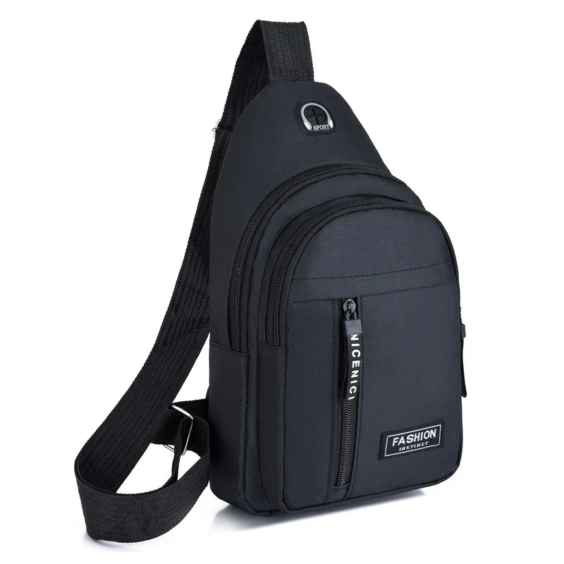 2025 novo saco de peito multifuncional tendência da moda masculina oxford pano bolsa ombro estilo coreano casual à prova dwaterproof água saco do mensageiro