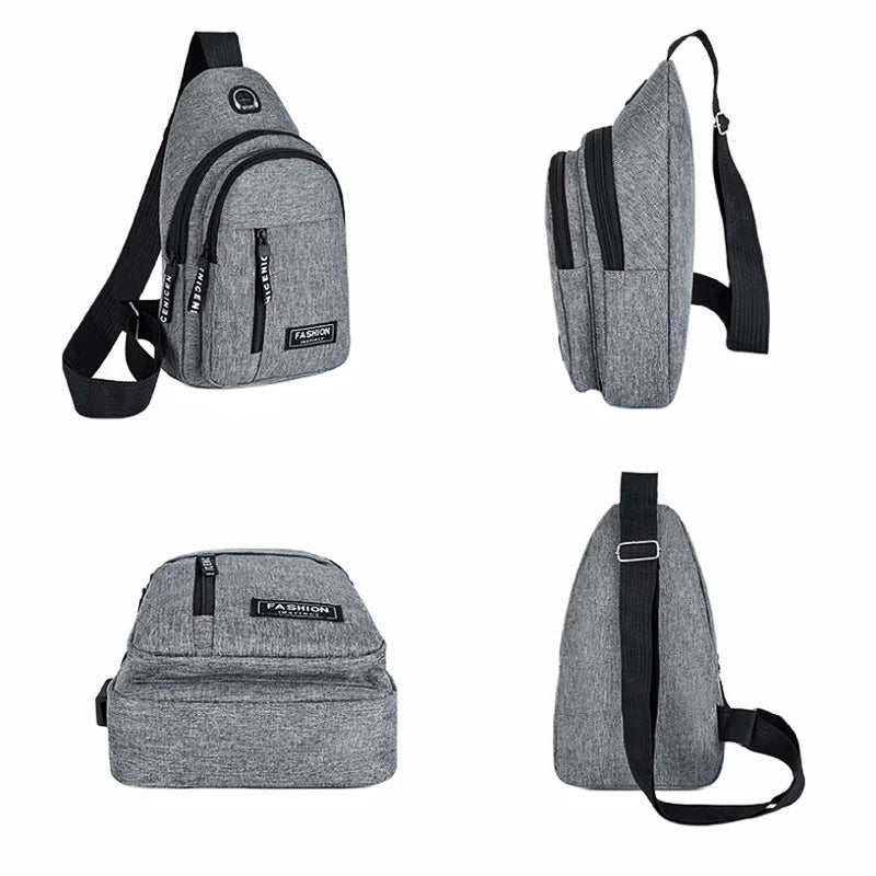 2025 novo saco de peito multifuncional tendência da moda masculina oxford pano bolsa ombro estilo coreano casual à prova dwaterproof água saco do mensageiro
