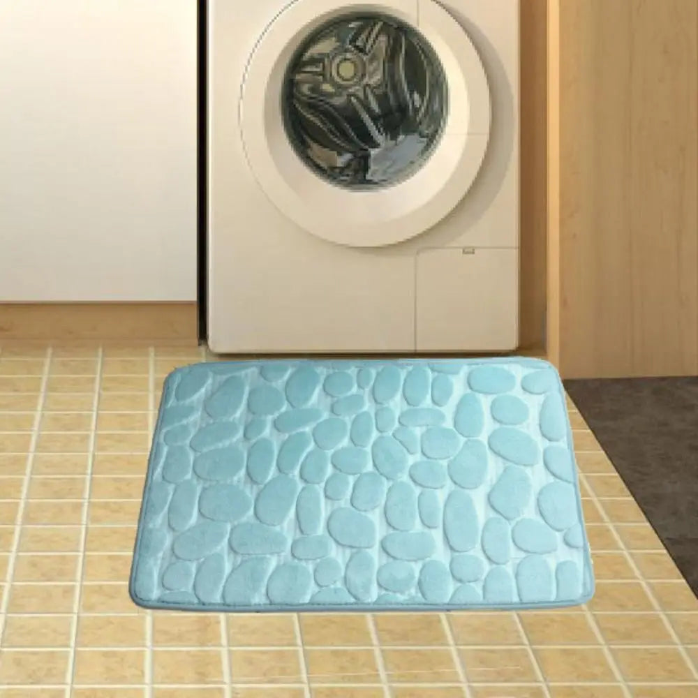 Tapete de banho absorvente durável – Lavável, antiderrapante – Ideal para banheiro, banheira e uso doméstico