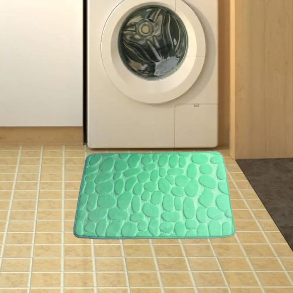 Tapete de banho absorvente durável – Lavável, antiderrapante – Ideal para banheiro, banheira e uso doméstico
