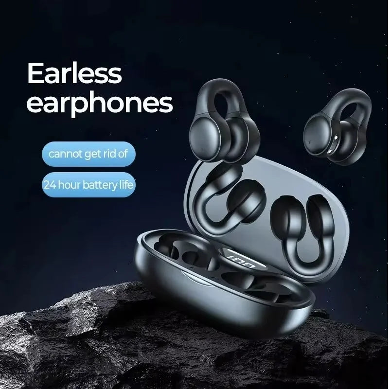 Tws x58 fones de ouvido sem fio condução óssea bluetooth à prova dwaterproof água esportes brinco gancho com microfone