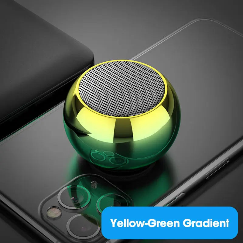 Alto-falante sem fio bluetooth portátil pequena arma de aço metal pesado estéreo surround subwoofer ao ar livre mini alto-falante bluetooth pequeno