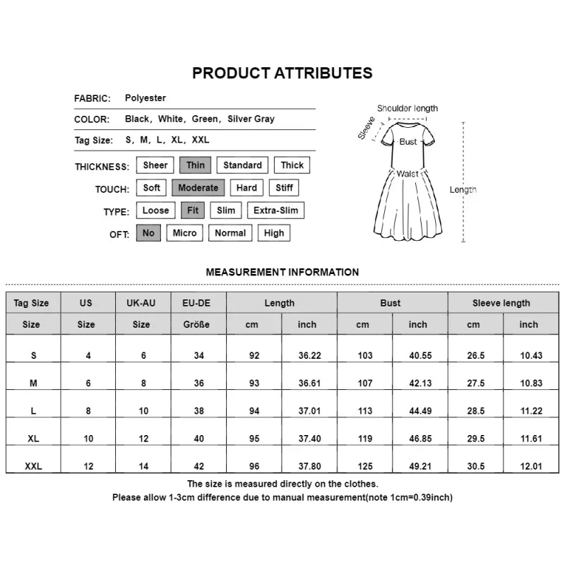 Vestido feminino solto com decote em v, manga curta, roupas de praia largas, vestido de verão monocromático, moda feminina