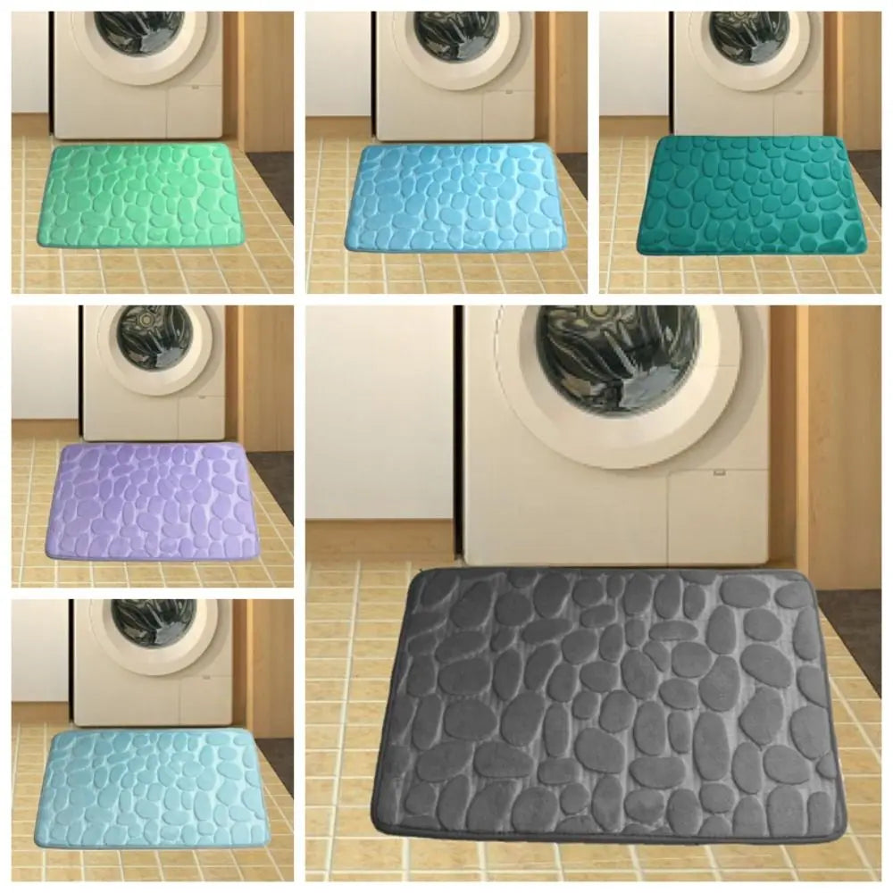 Tapete de banho absorvente durável – Lavável, antiderrapante – Ideal para banheiro, banheira e uso doméstico