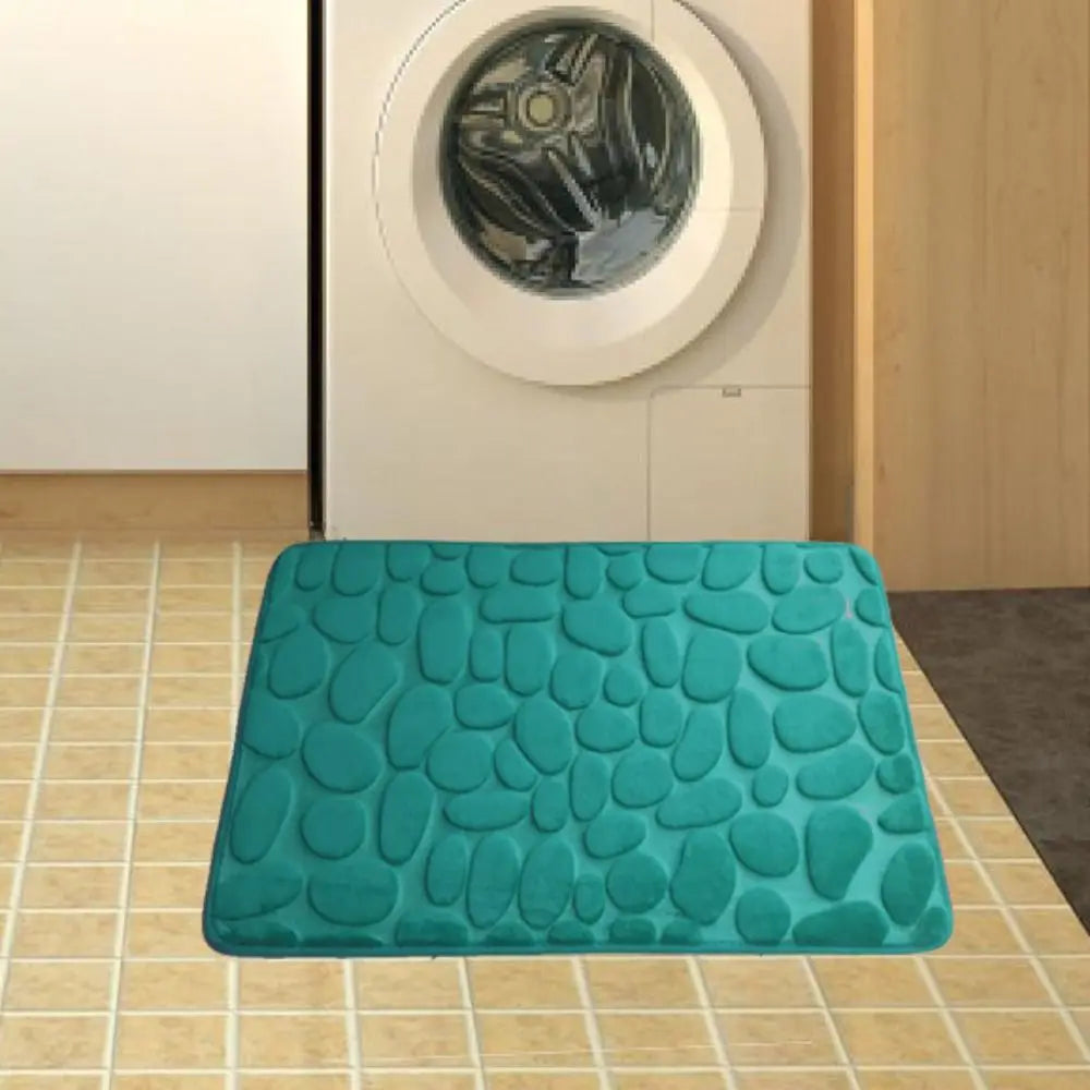 Tapete de banho absorvente durável – Lavável, antiderrapante – Ideal para banheiro, banheira e uso doméstico