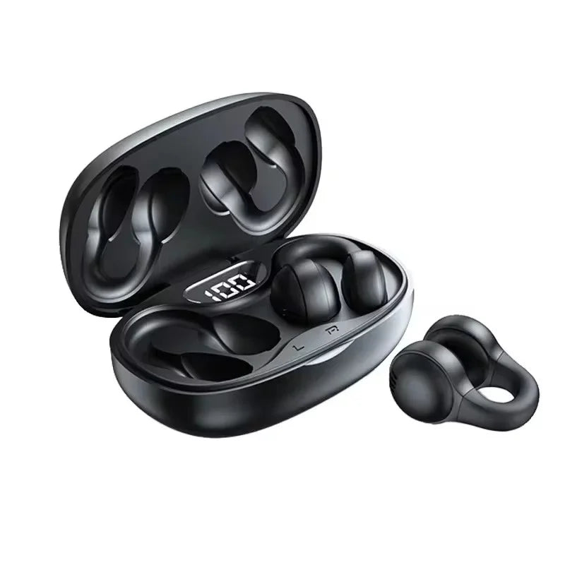 Tws x58 fones de ouvido sem fio condução óssea bluetooth à prova dwaterproof água esportes brinco gancho com microfone