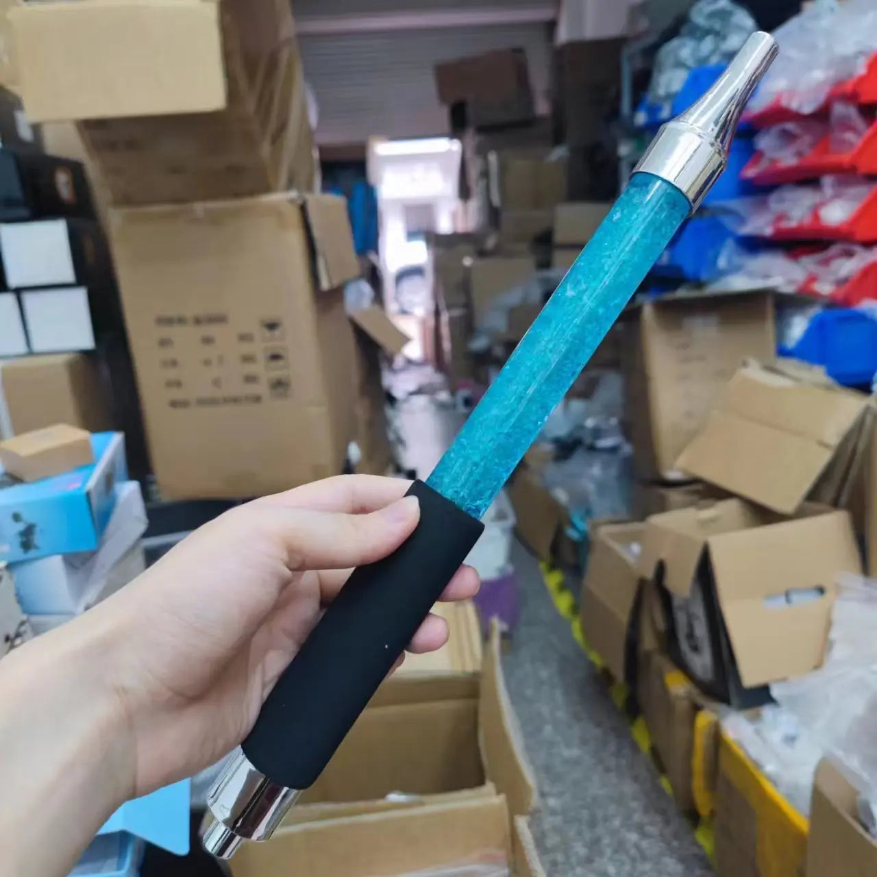 Bocal de narguilé 370mm – Acessório de narguilé com tubo de gel e mangueira com cabo
