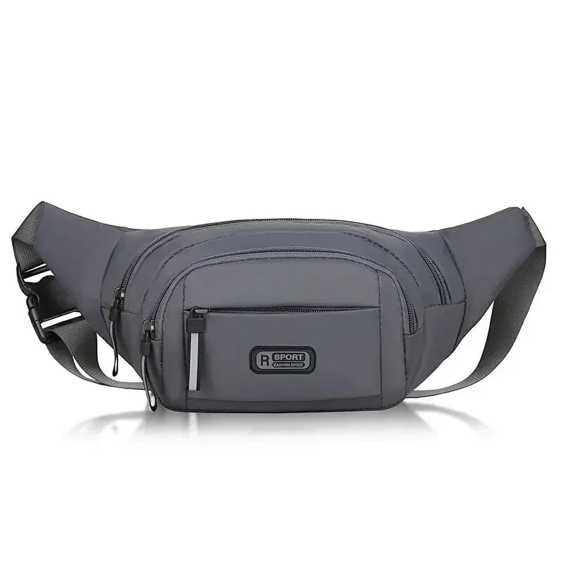 Homens lona ajuste cintura móvel fanny cintura packs esportes ao ar livre lazer correndo anti roubo ultra fino saco de cintura invisível