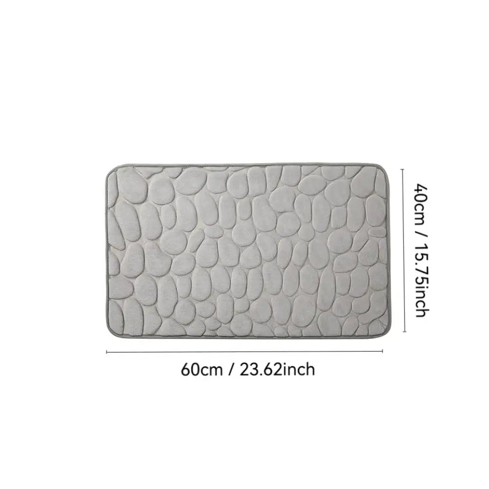 Tapete de banho absorvente durável – Lavável, antiderrapante – Ideal para banheiro, banheira e uso doméstico