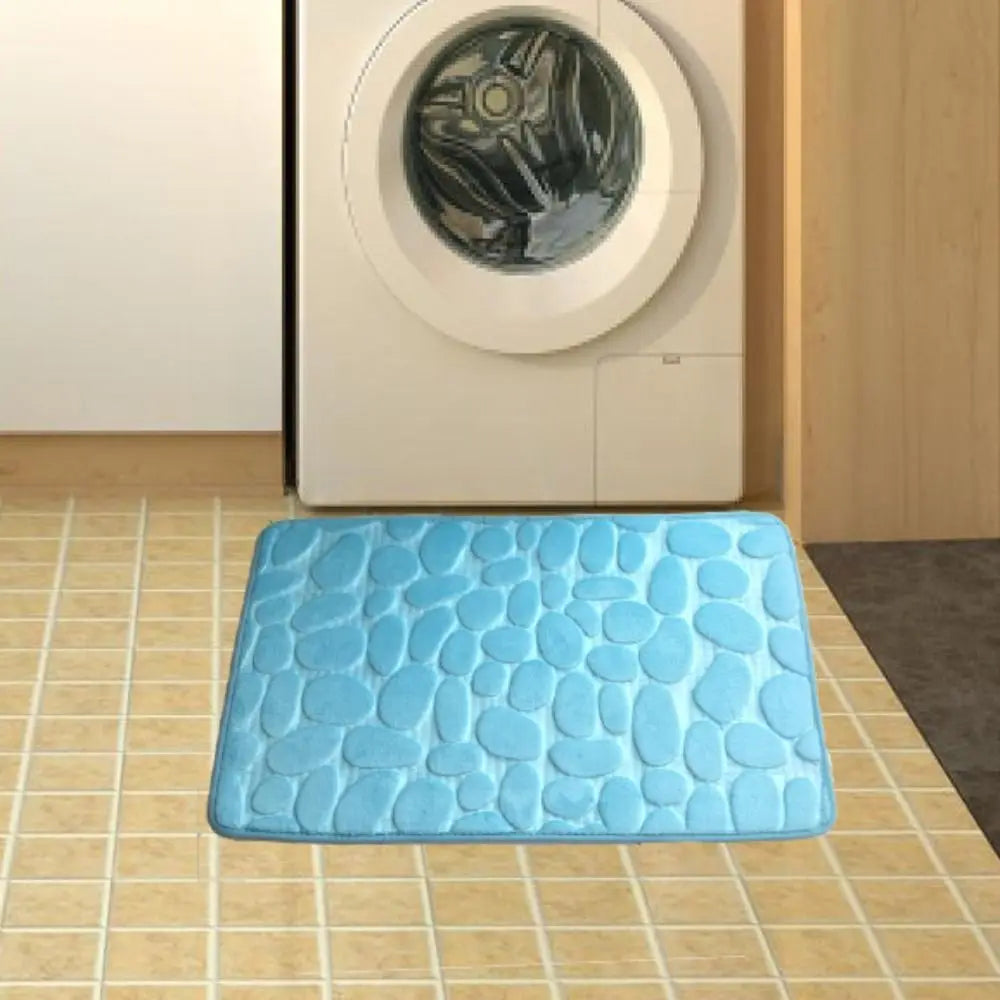Tapete de banho absorvente durável – Lavável, antiderrapante – Ideal para banheiro, banheira e uso doméstico