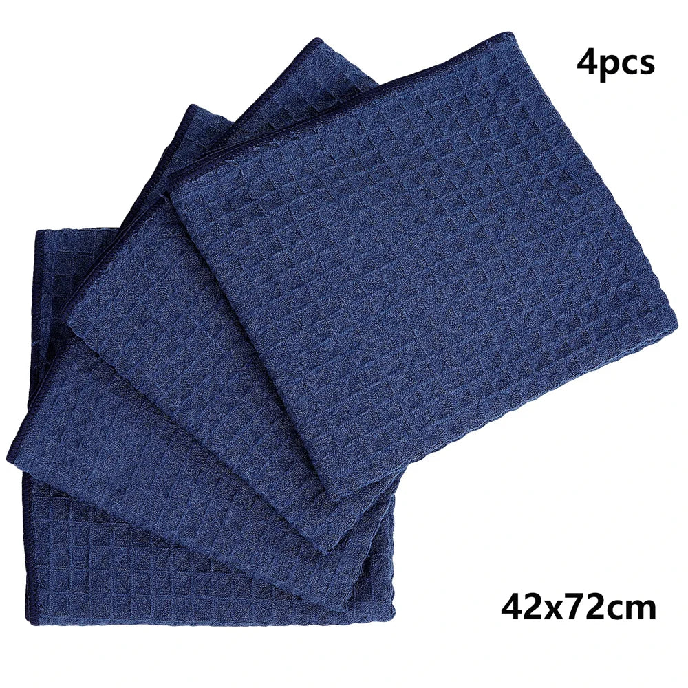 Homaxy 4/6Pcs Kitchen Cleaning Towel Cotton Cleaning Cloth Dishcloth Absorbent Non-stick Oil Rags Pot Dish Washing Wipe Cloth