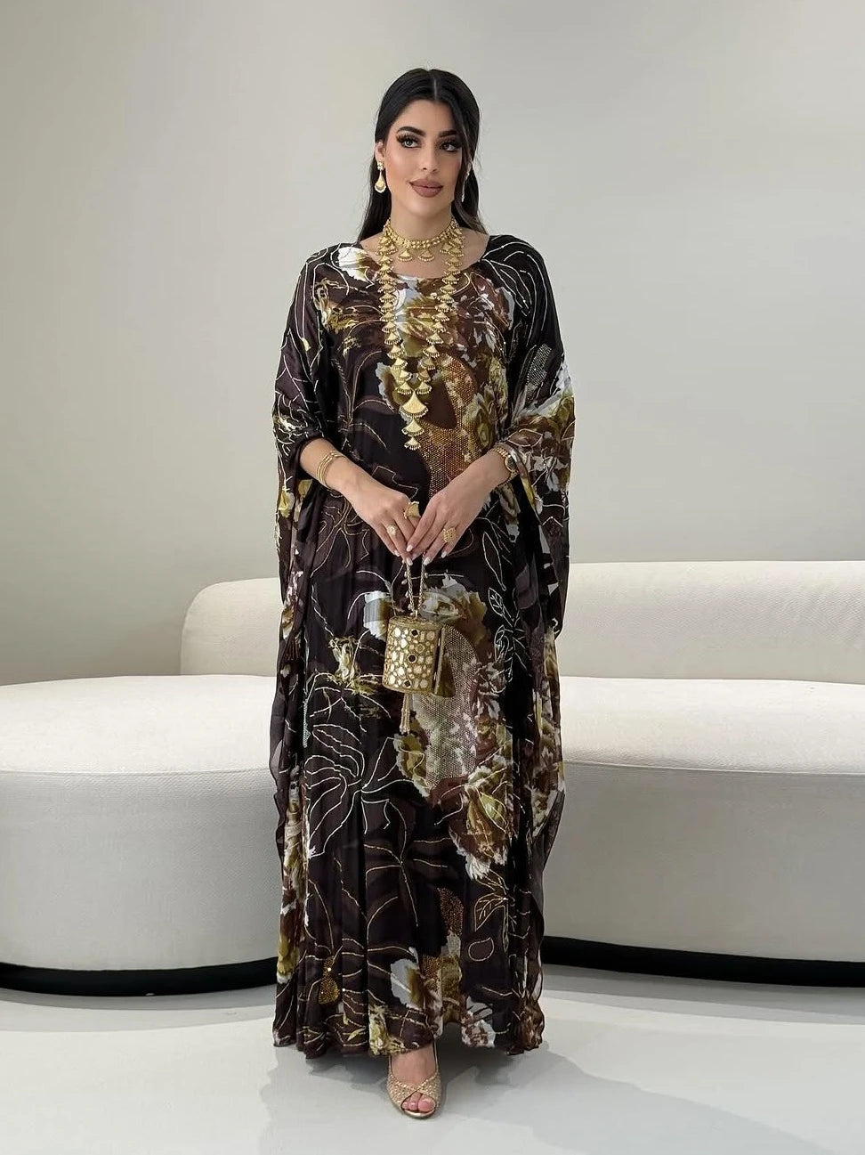 Vestido muçulmano para mulheres chiffon diamante festa abaya vestidos árabe longo robe marrocos dubai kaftan vestidos jalabiya ramadan eid