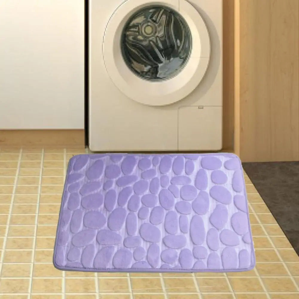 Tapete de banho absorvente durável – Lavável, antiderrapante – Ideal para banheiro, banheira e uso doméstico