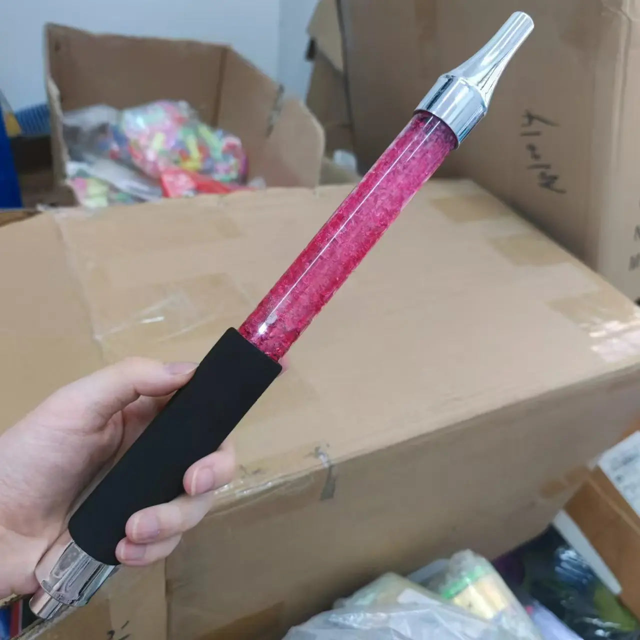 Bocal de narguilé 370mm – Acessório de narguilé com tubo de gel e mangueira com cabo