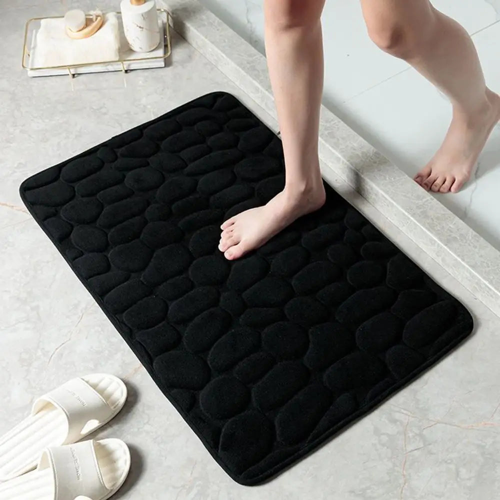 Tapete de banho absorvente durável – Lavável, antiderrapante – Ideal para banheiro, banheira e uso doméstico