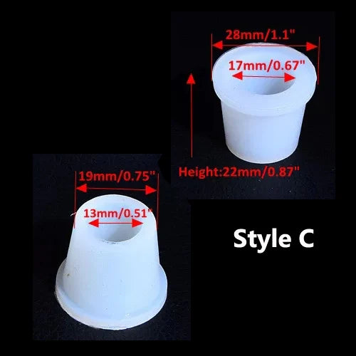 2 peças de anel de vedação de silicone para narguilé – Acessórios para base de vidro, adaptador de mangueira e bowl de shisha