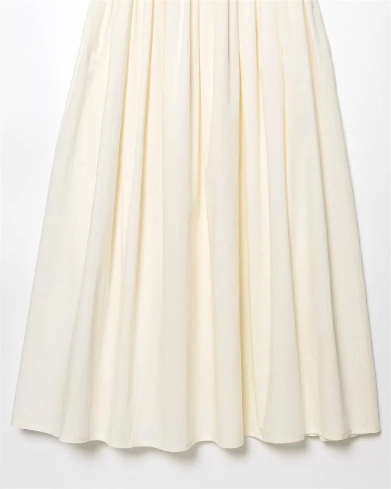 Vestido feminino novo verão 2025 branco halterneck painéis vestido sexy fora do ombro design elegante temperamento personalidade