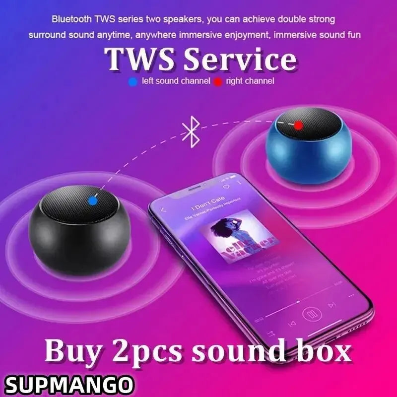 Alto-falante sem fio bluetooth portátil pequena arma de aço metal pesado estéreo surround subwoofer ao ar livre mini alto-falante bluetooth pequeno