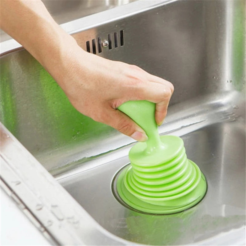 Desentupidor de vaso sanitário e pia – Ventosa de sucção forte em cor sólida – Ferramenta anti-entupimento para ralos, banheiras, cozinhas e banheiros