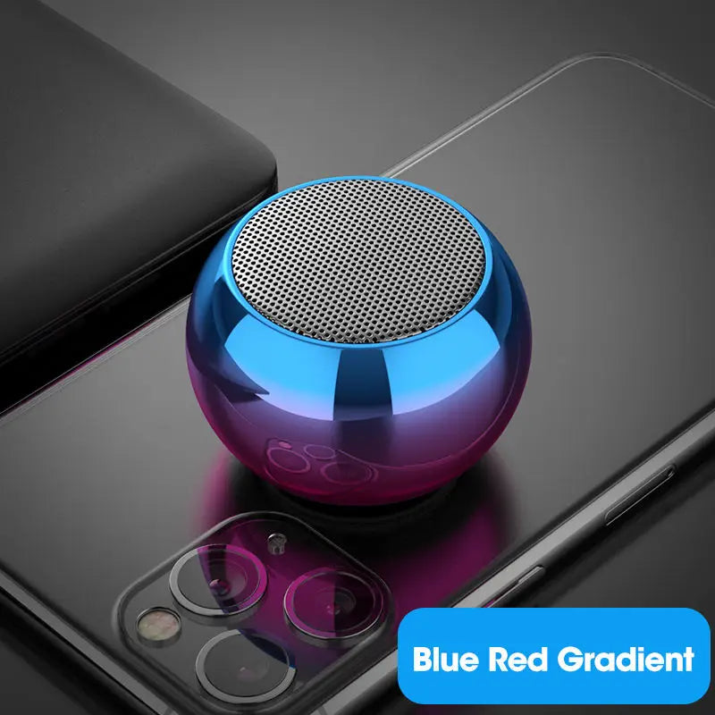 Alto-falante sem fio bluetooth portátil pequena arma de aço metal pesado estéreo surround subwoofer ao ar livre mini alto-falante bluetooth pequeno