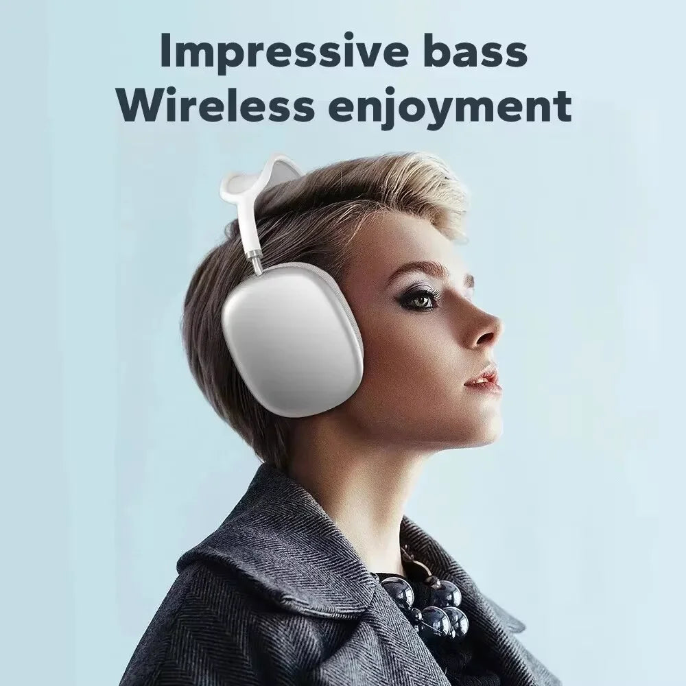 P9 Pro Air Max 5.1 Fones de ouvido sem fio Bluetooth com cancelamento de ruído Microfone Pods sobre a orelha Esporte Gaming Headset para qualquer telefone