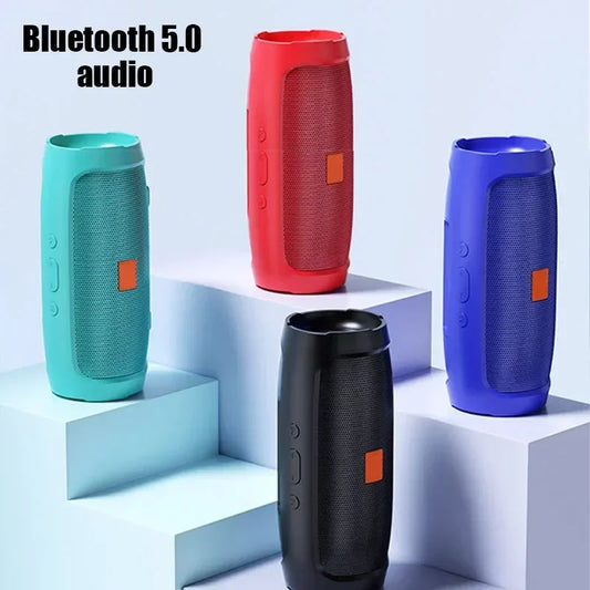Subwoofer portátil alto-falantes bluetooth ao ar livre estéreo surround à prova dwireless água caixa de som sem fio suporte rádio fm cartão tf