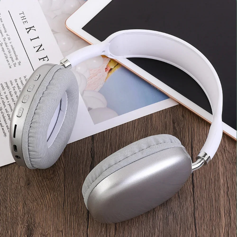 P9 Pro Air Max 5.1 Fones de ouvido sem fio Bluetooth com cancelamento de ruído Microfone Pods sobre a orelha Esporte Gaming Headset para qualquer telefone