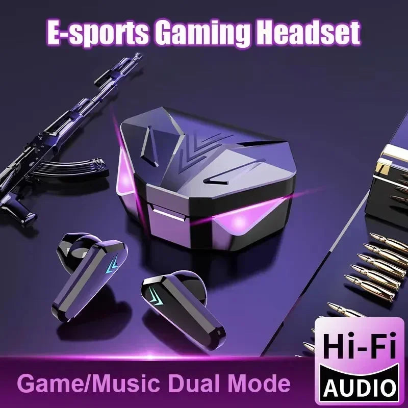 Novo x15 tws fones de ouvido bluetooth sem fio gamer fone gamer fone com microfone handsfree