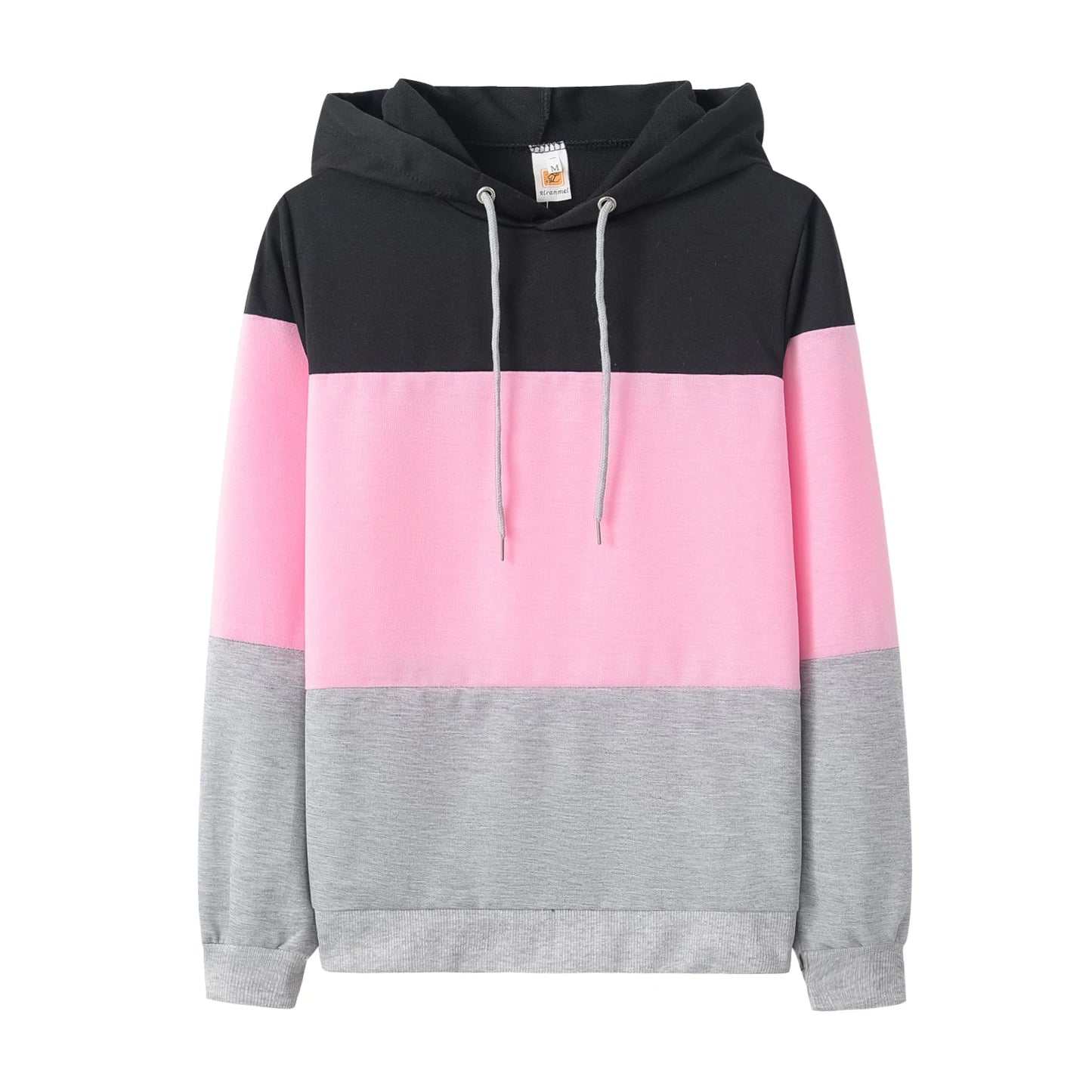Tendências da moda estilo pop top, boné de combinação de cores sexy com camisa solta de manga comprida