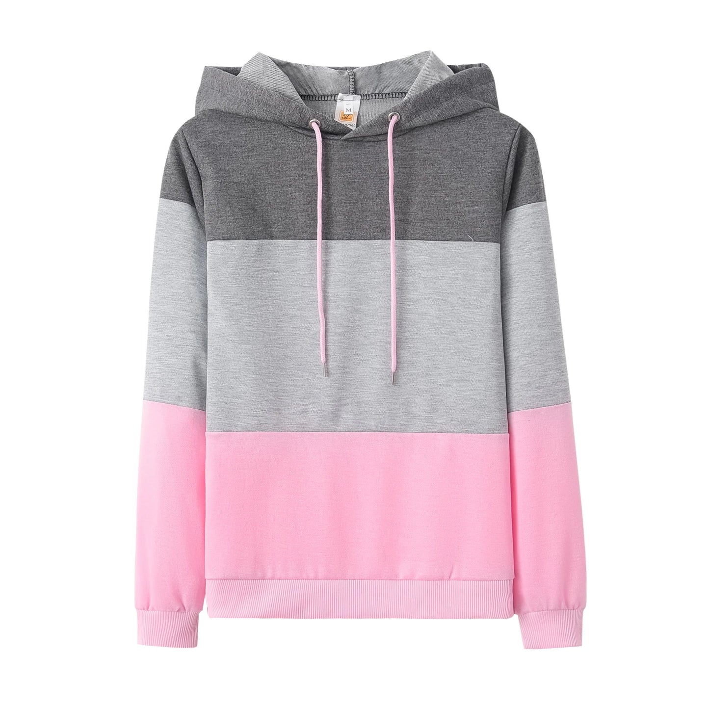 Tendências da moda estilo pop top, boné de combinação de cores sexy com camisa solta de manga comprida