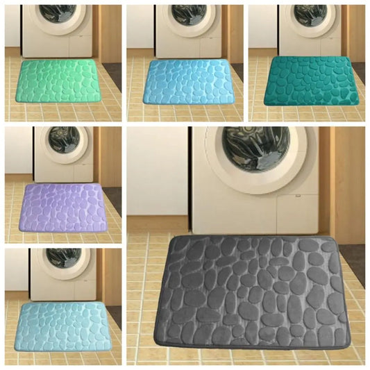 Tapete de banho absorvente durável – Lavável, antiderrapante – Ideal para banheiro, banheira e uso doméstico