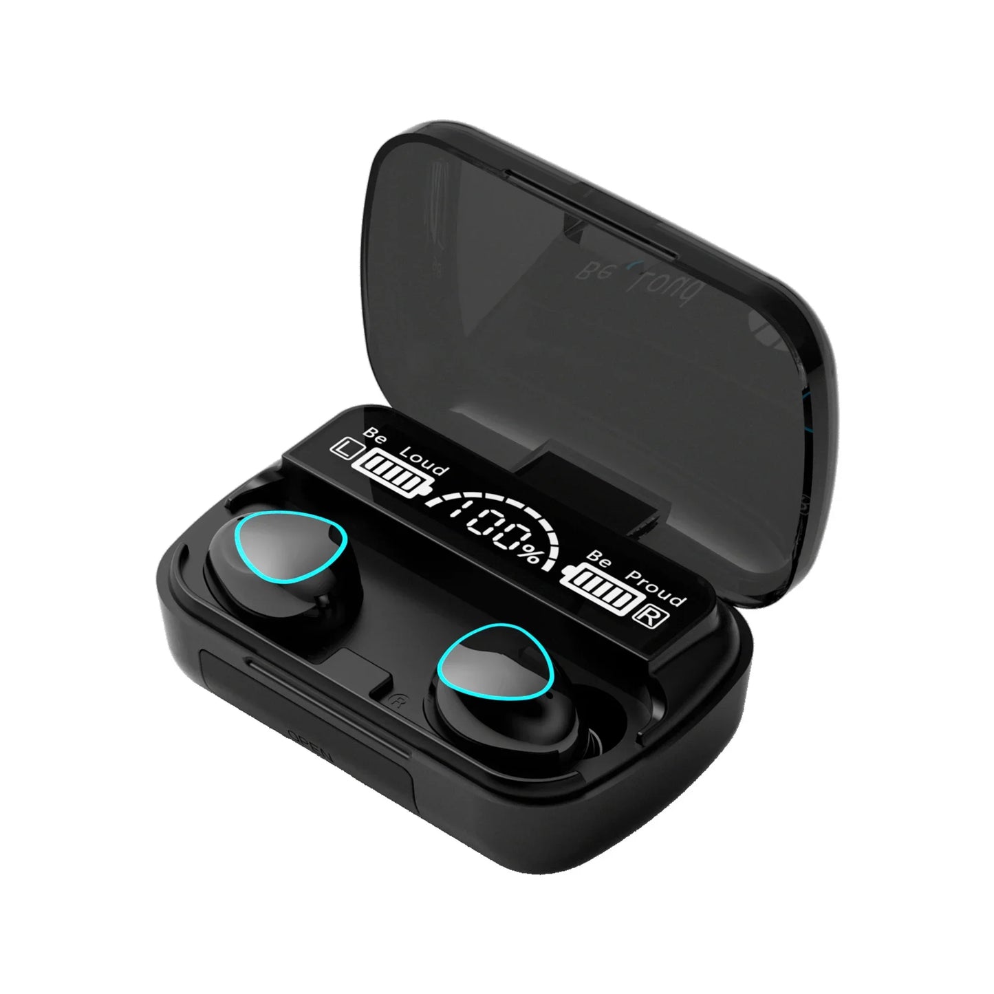 Original m10 fones de ouvido bluetooth sem fio earpods esportes estéreo com cancelamento ruído microfone alto-falante caixa de som gamer