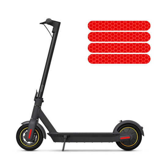 Adesivos refletivos para scooter elétrica, adesivos de segurança noturna, acessórios para scooter, adesivos de segurança noturna, acessórios para scooter