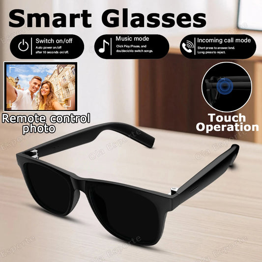 Ola deporte novos óculos inteligentes bluetooth chamada óculos de sol multi-funcional anti-luz azul óculos de sol sem fio fone de ouvido das mulheres dos homens